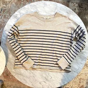 Madewell Striped Sweatshirt